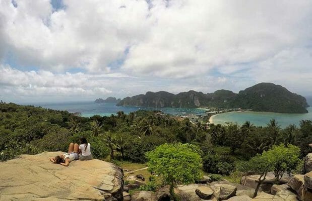 Phuket to Phi Phi islands, Visiting Phi Phi Island view point