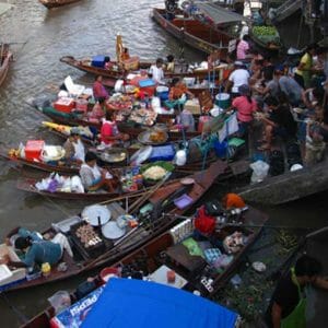 Amphawa floating market tour and Risky Market