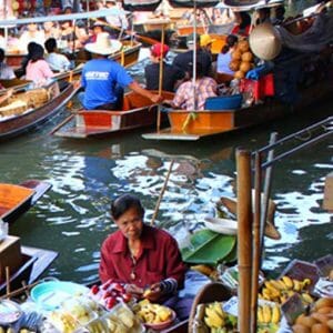 Amphawa floating market tour and Risky Market