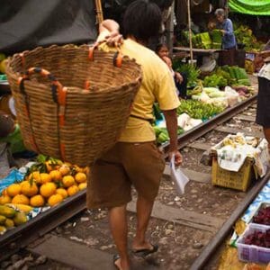 Amphawa floating market tour and Risky Market