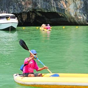Sea Cave Canoeing Adventure Paddle Through Hidden Talu Cave's Secret Lagoons Surrounded by Towering Limestone Cliffs